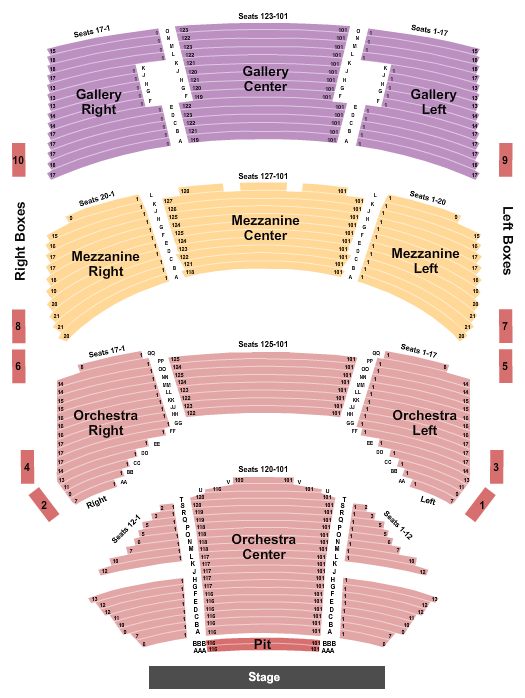 Sarofim Hall Six Seating Chart